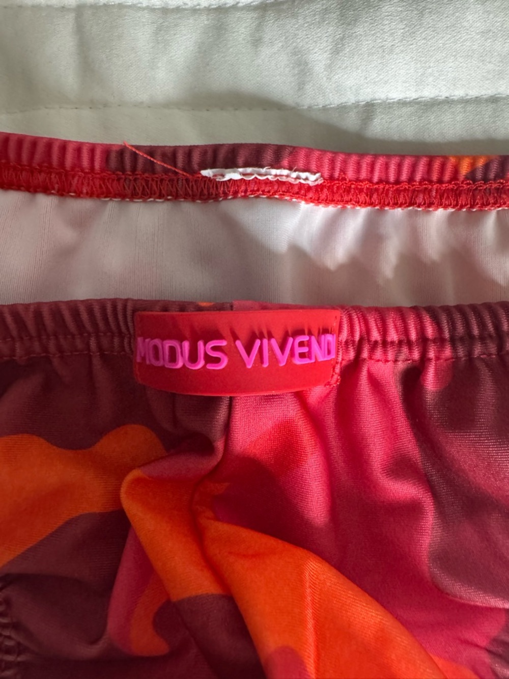 MODUS VIVENDI Orange-Pink Swim Bottoms - Picture 2 of 4